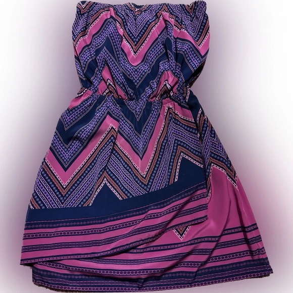 strapless dress from Express, small - Picture 1 of 5